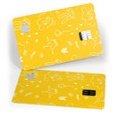 Bright Yellow Jester hat with Balloons - Premium Protective Decal Skin-Kit for the Apple Credit Card