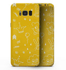 Bright Yellow Jester hat with Balloons - Samsung Galaxy S8 Full-Body Skin Kit