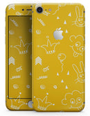 Bright Yellow Jester hat with Balloons - Skin-kit for the iPhone 8 or 8 Plus