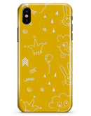 Bright Yellow Jester hat with Balloons - iPhone X Clipit Case