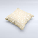 Bright Yellow Orbs of Light ink-Fuzed Decorative Throw Pillow