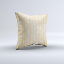 Bright Yellow Orbs of Light ink-Fuzed Decorative Throw Pillow