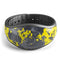 Bright Yellow and Gray Digital Camouflage - Decal Skin Wrap Kit for the Disney Magic Band