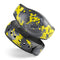 Bright Yellow and Gray Digital Camouflage - Decal Skin Wrap Kit for the Disney Magic Band