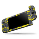 Bright Yellow and Gray Digital Camouflage // Skin Decal Wrap Kit for Nintendo Switch Console & Dock, Joy-Cons, Pro Controller, Lite, 3DS XL, 2DS XL, DSi, or Wii - Vinyl Skin Wrap for Nintendo Switch 2, OLED, Lite, Pro Controller, Wii & Classic Handhelds
