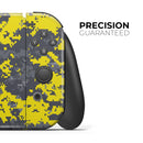 Bright Yellow and Gray Digital Camouflage // Skin Decal Wrap Kit for Nintendo Switch Console & Dock, Joy-Cons, Pro Controller, Lite, 3DS XL, 2DS XL, DSi, or Wii - Vinyl Skin Wrap for Nintendo Switch 2, OLED, Lite, Pro Controller, Wii & Classic Handhelds