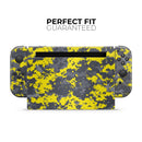 Bright Yellow and Gray Digital Camouflage // Skin Decal Wrap Kit for Nintendo Switch Console & Dock, Joy-Cons, Pro Controller, Lite, 3DS XL, 2DS XL, DSi, or Wii - Vinyl Skin Wrap for Nintendo Switch 2, OLED, Lite, Pro Controller, Wii & Classic Handhelds
