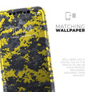 Bright Yellow and Gray Digital Camouflage  - Protective Skin Wrap & Decal – Compatible with iPhone SE to iPhone 17 Pro Max (All Models)