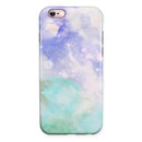 Bright v3 Absorbed Watercolor Texture iPhone 6/6s or 6/6s Plus 2-Piece Hybrid INK-Fuzed Case