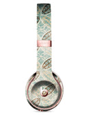 Brown Blue and Tan Circle Leaf Pattern Full-Body Skin Kit for the Beats by Dre Solo 3 Wireless Headphones