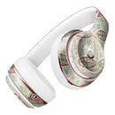 Brown Blue and Tan Circle Leaf Pattern Full-Body Skin Kit for the Beats by Dre Solo 3 Wireless Headphones
