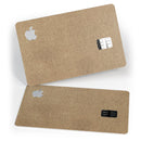 Brown Cork Surface - Premium Protective Decal Skin-Kit for the Apple Credit Card