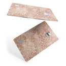 Brown Damask v2 Watercolor Pattern - Premium Protective Decal Skin-Kit for the Apple Credit Card