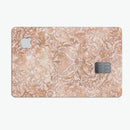 Brown Damask v2 Watercolor Pattern - Premium Protective Decal Skin-Kit for the Apple Credit Card