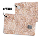 Brown Damask v2 Watercolor Pattern - Premium Protective Decal Skin-Kit for the Apple Credit Card