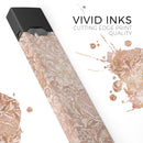 Brown Damask v2 Watercolor Pattern - Premium Decal Protective Skin-Wrap Sticker compatible with the Juul Labs vaping device