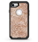 Brown Damask v2 Watercolor Pattern - iPhone 7 or 8 OtterBox Case & Skin Kits
