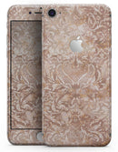 Brown Damask v2 Watercolor Pattern - Skin-kit for the iPhone 8 or 8 Plus