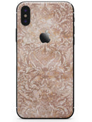 Brown Damask v2 Watercolor Pattern - iPhone X Skin-Kit