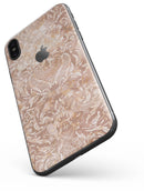 Brown Damask v2 Watercolor Pattern - iPhone X Skin-Kit