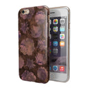 Brown Floral Succulents iPhone 6/6s or 6/6s Plus 2-Piece Hybrid INK-Fuzed Case