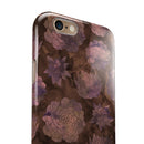 Brown Floral Succulents iPhone 6/6s or 6/6s Plus 2-Piece Hybrid INK-Fuzed Case