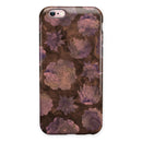 Brown Floral Succulents iPhone 6/6s or 6/6s Plus 2-Piece Hybrid INK-Fuzed Case