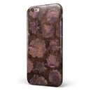 Brown Floral Succulents iPhone 6/6s or 6/6s Plus 2-Piece Hybrid INK-Fuzed Case