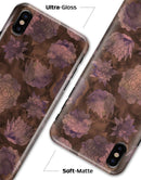 Brown Floral Succulents - iPhone X Clipit Case