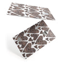 Brown Pebble Hearts - Premium Protective Decal Skin-Kit for the Apple Credit Card