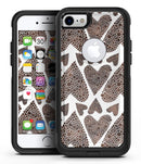 Brown Pebble Hearts - iPhone 7 or 8 OtterBox Case & Skin Kits