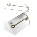 Brown Rusted Watercolored Anchor - Premium Protective Decal Skin-Kit for the Apple Credit Card