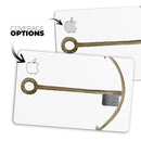 Brown Rusted Watercolored Anchor - Premium Protective Decal Skin-Kit for the Apple Credit Card