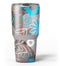 Brown_Surface_with_Blue_and_White_Whymsical_Floral_Pattern_-_Yeti_Rambler_Skin_Kit_-_30oz_-_V3.jpg