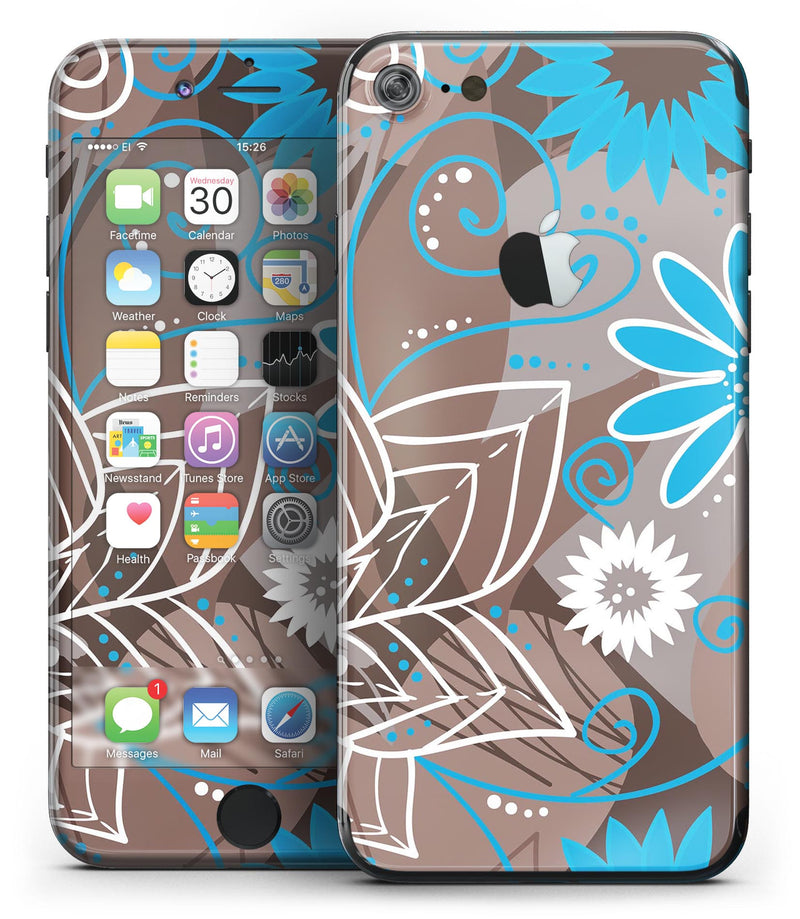 Brown_Surface_with_Blue_and_White_Whymsical_Floral_Pattern_-_iPhone_7_-_FullBody_4PC_v2.jpg