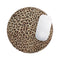 Brown Vector Leopard Print// WaterProof Rubber Foam Backed Anti-Slip Mouse Pad for Home Work Office or Gaming Computer Desk