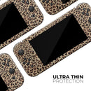 Brown Vector Leopard Print // Skin Decal Wrap Kit for Nintendo Switch Console & Dock, Joy-Cons, Pro Controller, Lite, 3DS XL, 2DS XL, DSi, or Wii - Vinyl Skin Wrap for Nintendo Switch 2, OLED, Lite, Pro Controller, Wii & Classic Handhelds