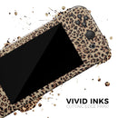 Brown Vector Leopard Print // Skin Decal Wrap Kit for Nintendo Switch Console & Dock, Joy-Cons, Pro Controller, Lite, 3DS XL, 2DS XL, DSi, or Wii - Vinyl Skin Wrap for Nintendo Switch 2, OLED, Lite, Pro Controller, Wii & Classic Handhelds