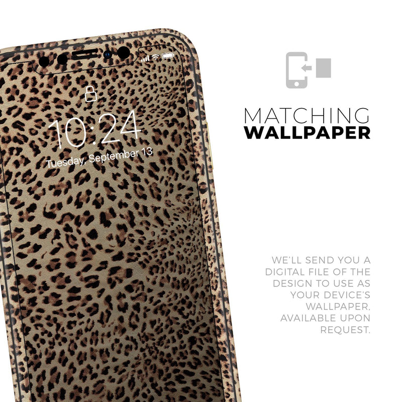 Brown Vector Leopard Print - Skin-Kit compatible with the Apple iPhone 13, 13 Pro Max, 13 Mini, 13 Pro, iPhone 12, iPhone 11 (All iPhones Available)