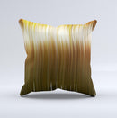 Brown Vector Swirly HD Strands Ink-Fuzed Decorative Throw Pillow