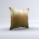 Brown Vector Swirly HD Strands Ink-Fuzed Decorative Throw Pillow