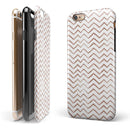 Brown Watercolor Chevron iPhone 6/6s or 6/6s Plus 2-Piece Hybrid INK-Fuzed Case