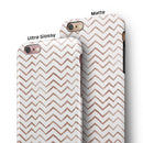 Brown Watercolor Chevron iPhone 6/6s or 6/6s Plus 2-Piece Hybrid INK-Fuzed Case