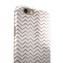 Brown Watercolor Chevron iPhone 6/6s or 6/6s Plus 2-Piece Hybrid INK-Fuzed Case
