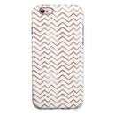 Brown Watercolor Chevron iPhone 6/6s or 6/6s Plus 2-Piece Hybrid INK-Fuzed Case