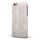 Brown Watercolor Chevron iPhone 6/6s or 6/6s Plus 2-Piece Hybrid INK-Fuzed Case
