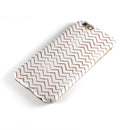 Brown Watercolor Chevron iPhone 6/6s or 6/6s Plus 2-Piece Hybrid INK-Fuzed Case