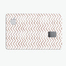 Brown Watercolor Chevron - Premium Protective Decal Skin-Kit for the Apple Credit Card
