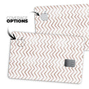 Brown Watercolor Chevron - Premium Protective Decal Skin-Kit for the Apple Credit Card