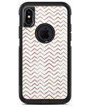 Brown Watercolor Chevron - iPhone X OtterBox Case & Skin Kits